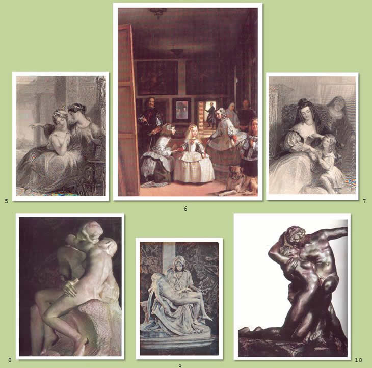 Reproducciones clasicas de grabados y esculturas